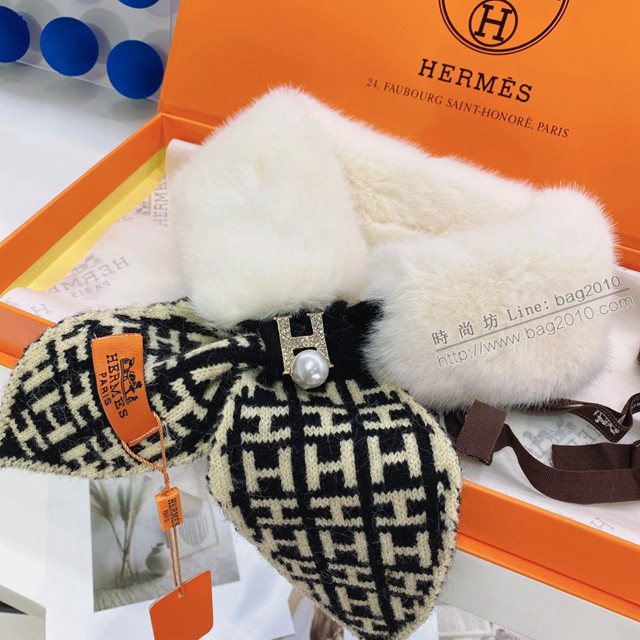 Hermes纖維毛皮草超級保暖圍巾 愛馬仕2021秋冬百搭圍脖  mmj1686
